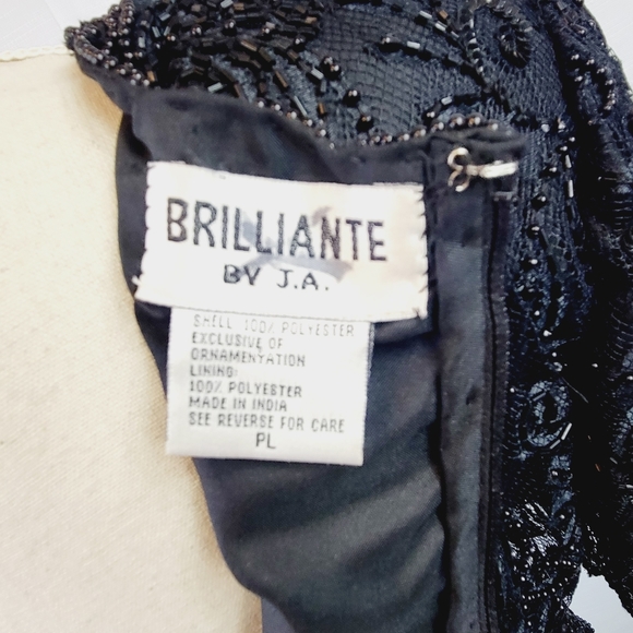 Vintage Black Beaded Top size Large - Picture 8 of 8